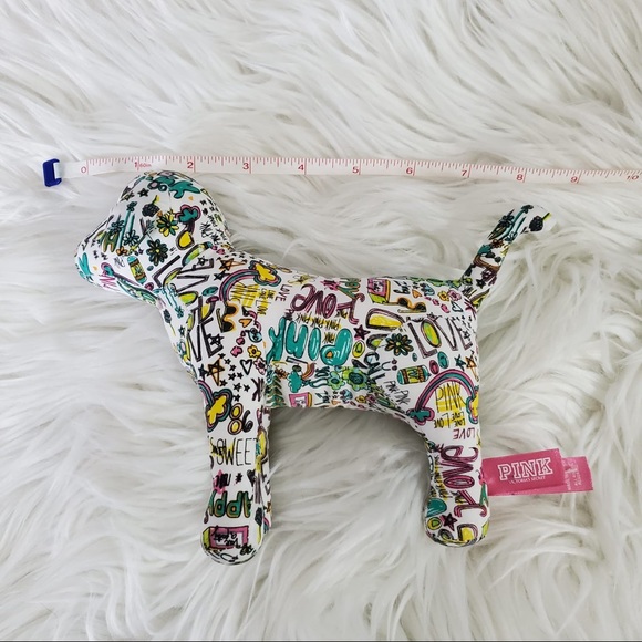 5/$25 Victoria’s Secret Pink Stuffed Graffiti Dog Collectable - Picture 6 of 7